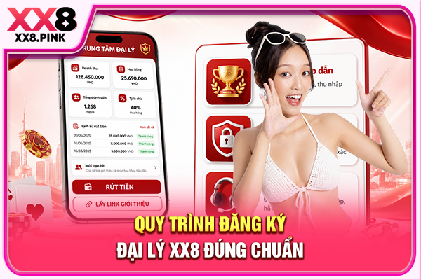 Chính Sách Đại Lý XX8 Với Hoa Hồng Cao Nhất Lên Đến 60% Quy trình đăng ký đại lý XX8 đúng chuẩn